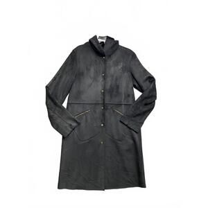 Vintage Harve Bernard Velvety Soft and Light  Long Coat with Hood Size 8